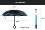 C handle reverse umbrella