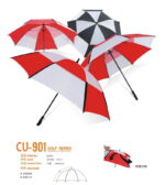 double layers nylon vented golf umbrella