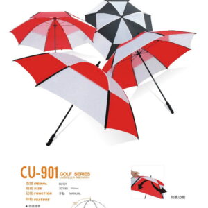 double layers nylon vented golf umbrella
