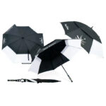 double layer fiberglass vented golf umbrella