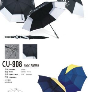 double layer fiberglass vented golf umbrella