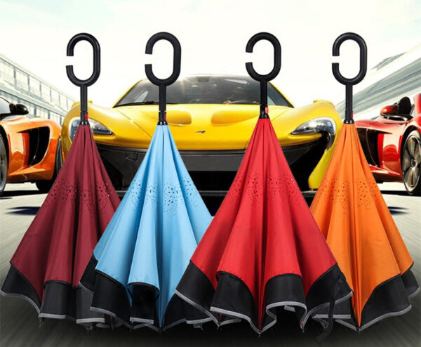 Reverse Closing C-Grip Umbrella