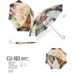 Aluminium human face paper print umbrella