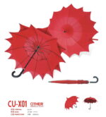 Double layer lotus maple leaf vented handmade art umbrella