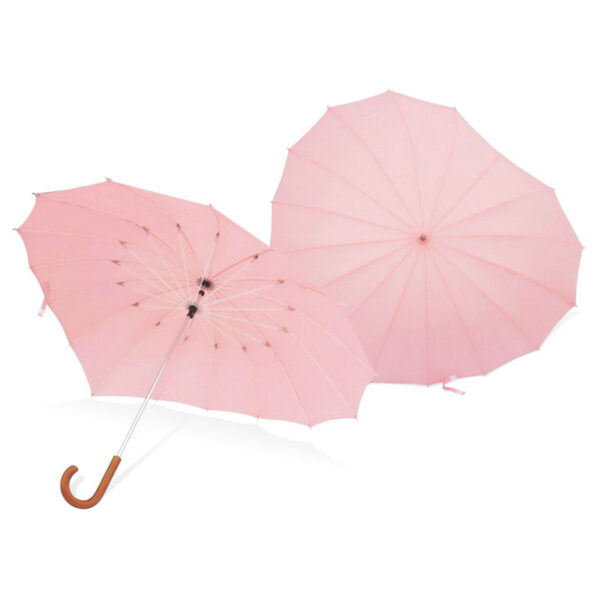 heart shape stick umbrella