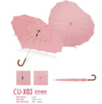 heart shape stick umbrella