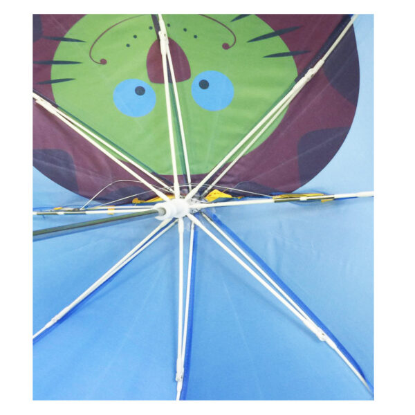 full fiberglass anti-thunder windproof safety ear cartoon umbrella