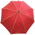 Beige Piping Grand Marnier Red Wine umbrella