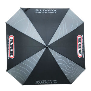 ADVENTURE AWAITS Square golf umbrella