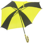 Double fluted auto open manual close anti-rust mini square golf umbrella