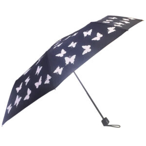 Three fold manual windproof anti-rust advertising parasol supermini the compact mini full printing butterflies promotion umbrella