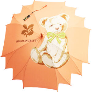 Wholesale custom Wooded Pongee polygon Multi-angles Teddy Bear Umbrella for promotion