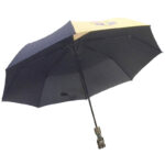 FCB two fold canopy telescopic skull umbrella