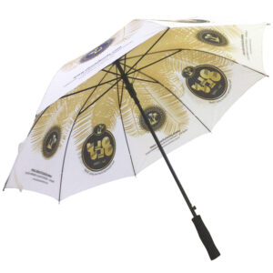 190T Pongee Olu Olu Foods restaurant advertising anti-thunder windproof fiber golf umbrella