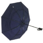 Windproof Travel Umbrellas for Rain - Lightweight, Strong, Compact with & Easy Auto Open/Close Button for Single Hand Use - Double Vented Canopy for Men & Women