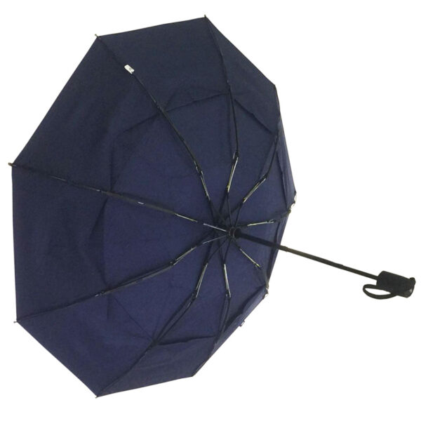 Windproof Travel Umbrellas for Rain - Lightweight, Strong, Compact with & Easy Auto Open/Close Button for Single Hand Use - Double Vented Canopy for Men & Women