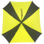 Double fluted auto open manual close anti-rust mini square golf umbrella