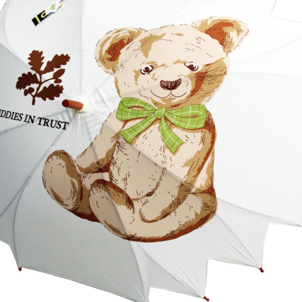 Wholesale custom Wooded Pongee polygon Multi-angles Teddy Bear Umbrella for promotion