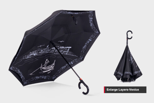 Venice C handle inverted umbrella