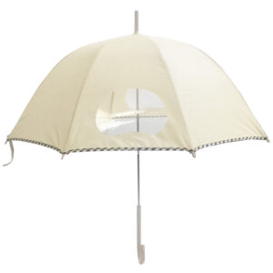 Straight auto open unique princess umbrella PVC women punching holes parasol