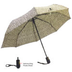 Safe Style auto open auto close anti-rust anti-thunder windproof Leopard printed promotion umbrella