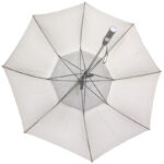 Hand open hex-angles charging electrici anti-thunder fiberglass portable battery windproof alloy fan umbrella