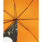 Straight auto open unique princess umbrella PVC women punching holes parasol