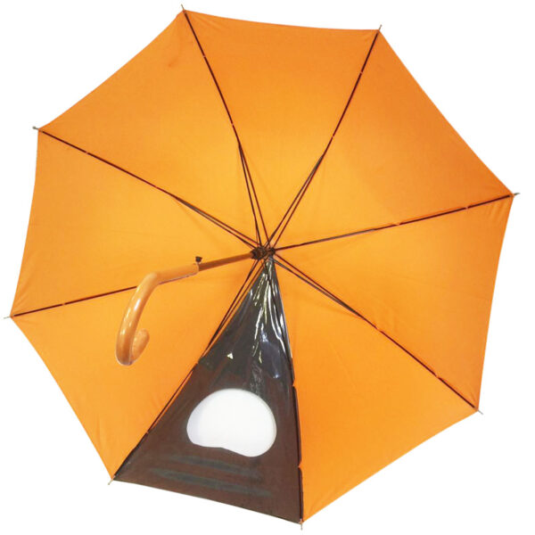 Straight auto open unique princess umbrella PVC women punching holes parasol