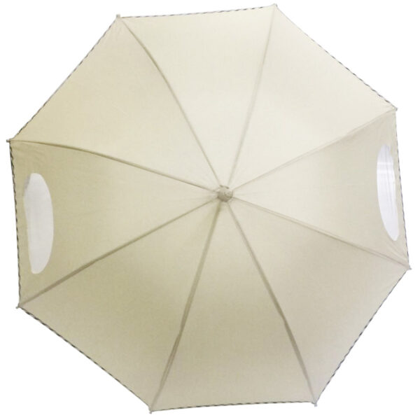 Straight auto open unique princess umbrella PVC women punching holes parasol