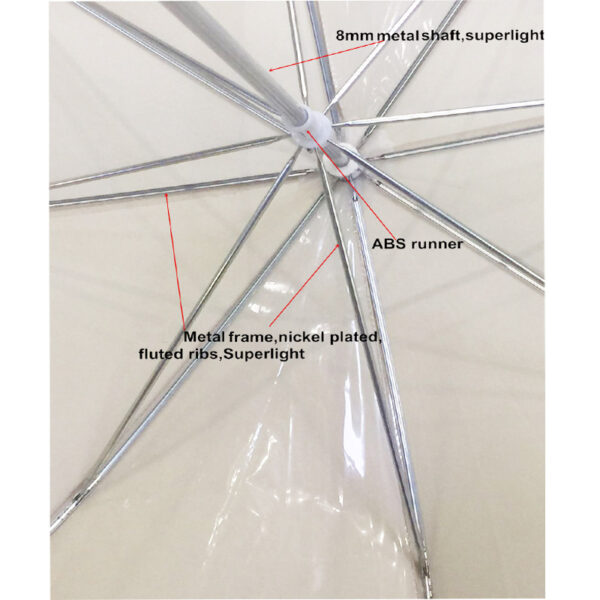 Straight auto open unique princess umbrella PVC women punching holes parasol