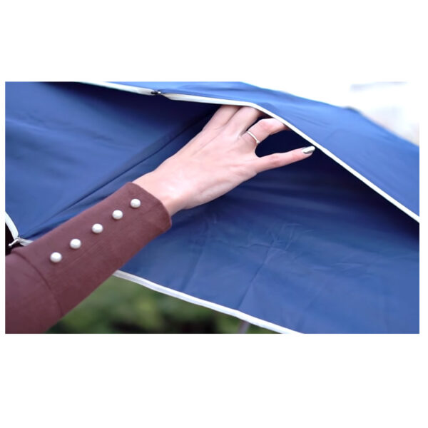 112cm visible double layer two fold auto open golf umbrella hex-angles 70T steel double bridge carbon fiberglass vented parasol