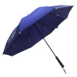 Anti-thunder Led Bellagio Europe promotion long handle windproof fiber safe umbrella