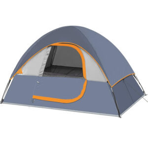 Camping Tent 2 Person Waterproof Windproof Tent with Rainfly Easy Set up-Portable Dome Tents for Camping