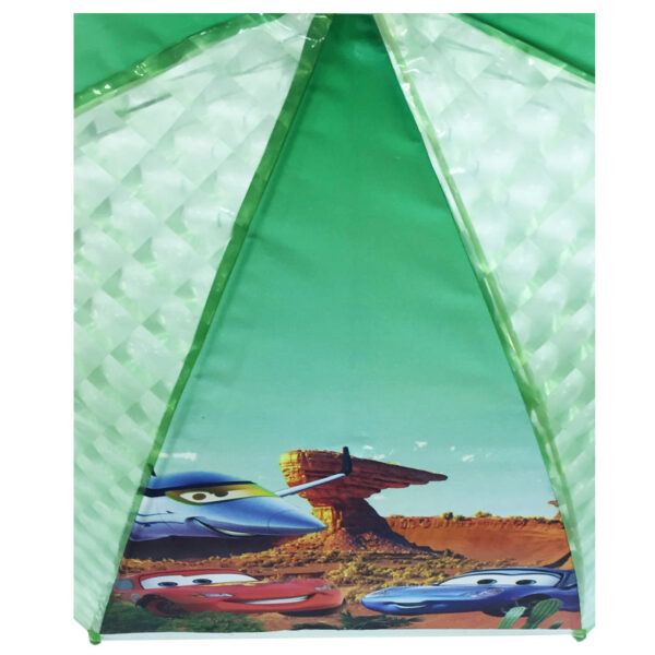 Wholesales manual open stick safe style children environmental protection kids transparent POE diamond cartoon umbrella