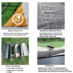 Camping Tent 2 Person Waterproof Windproof Tent with Rainfly Easy Set up-Portable Dome Tents for Camping
