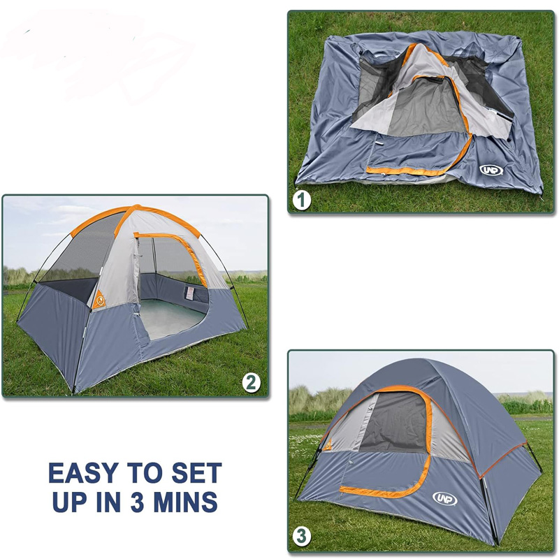 Camping Tent 2 Person Waterproof Windproof Tent with Rainfly Easy Set up-Portable Dome Tents for Camping