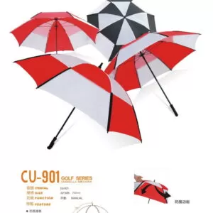 double layers nylon vented golf umbrella