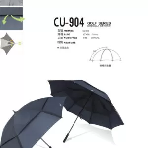 double layer vented golf umbrella