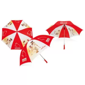 Free branding Self-defense animal neon fluorescent heat transfer paper print Royal Canin golf umbrella