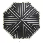 Wholesales manual hand open stick children kids cartoon anti-uv ultraviolet-proof parasol embroidery lacing promotion umbrella