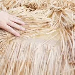 Beach Umbrella with Tilt Design Sun Protection Thatch Umbrella Outdoor Bar imitation straw Patio Hawaiian Hula for Garden Swimming Pool Backyard